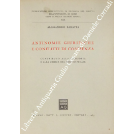 Antinomie giuridiche e conflitti di coscienza