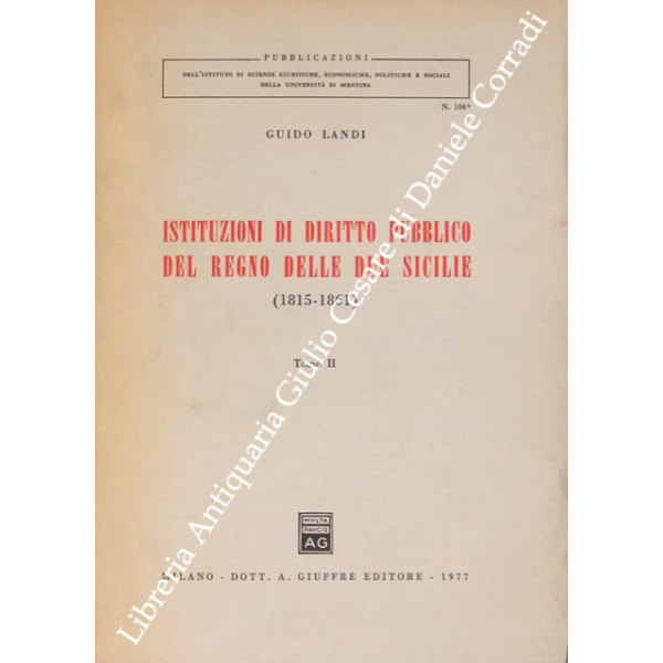 Istituzioni di diritto pubblico del Regno delle Due Sicilie (1815-1861)