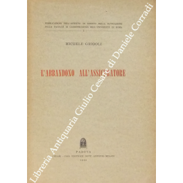 L'abbandono all'assicuratore