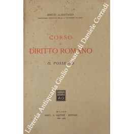 Corso di diritto romano. Il possesso