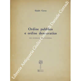 Ordine pubblico e ordine democratico