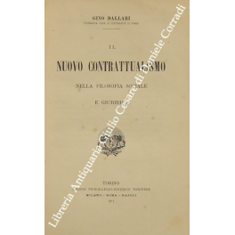 Il nuovo contrattualismo nella filosofia sociale e giuridica