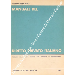 Manuale del diritto privato italiano