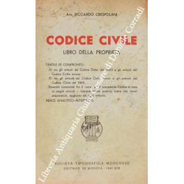 Codice civile. Libro della proprietà