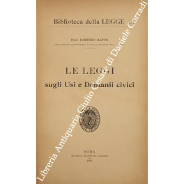 Le leggi sugli usi e demanii civici