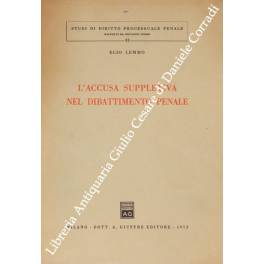 L'accusa suppletiva nel dibattimento penale