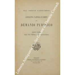 Concetto natura e limiti del demanio pubblico