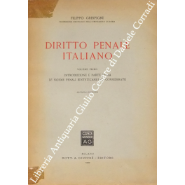 Diritto penale italiano. 