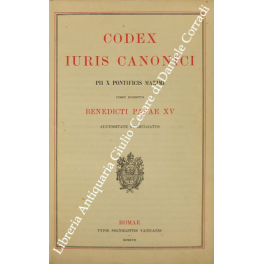 Codex iuris canonici Pii X Pontificis Maximi 