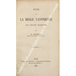 Etude sur la regle cotonienne en droit romain