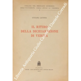 Il ritiro della dichiarazione di verità