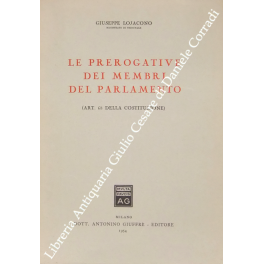 Le prerogative dei membri del Parlamento