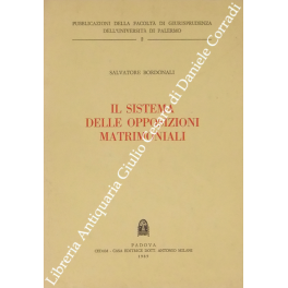 Il sistema delle opposizioni matrimoniali