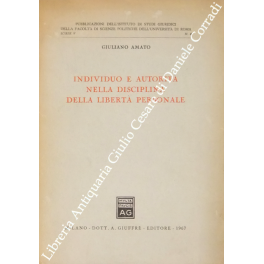 Individuo e autorità nella disciplina della libertà personale