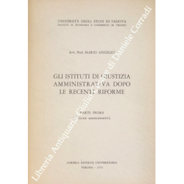 Gli istituti di giustizia amministrativa dopo le recenti riforme