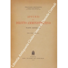 Appunti di diritto amministrativo. Parte generale