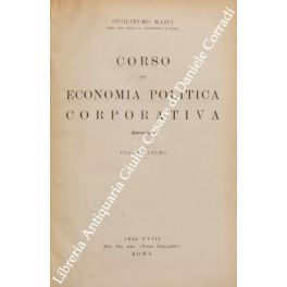 Corso di economia politica corporativa