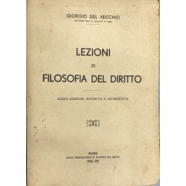 Lezioni di filosofia del diritto