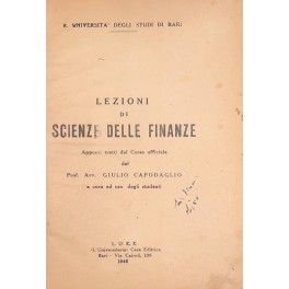 Lezioni di scienze delle finanze