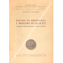Potere di ordinanza e principio di legalità