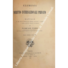 Elementi di diritto internazionale privato