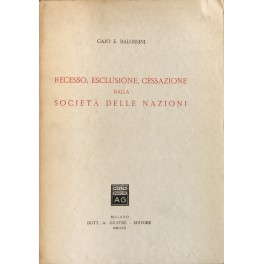 Recesso, esclusione, cessazione dalla Società delle Nazioni