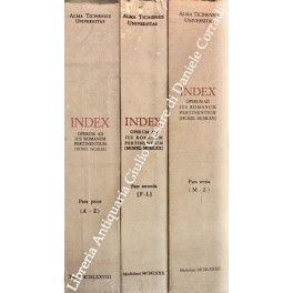 Index. Modo et ratione ordinatus