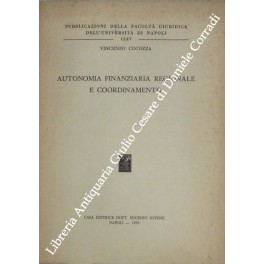 Autonomia finanziaria regionale e coordinamento