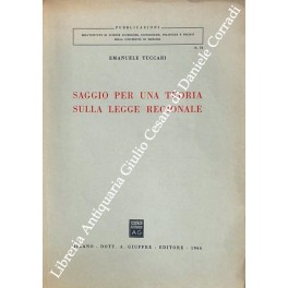 Saggio per la teoria sulla legge regionale