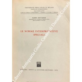 Le norme interpretative speciali