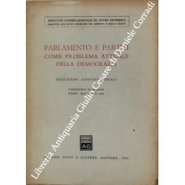 Parlamento e partiti come problema attuale della democrazia