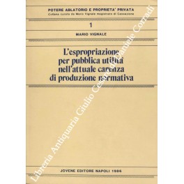 L'espropriazione per pubblica utilità