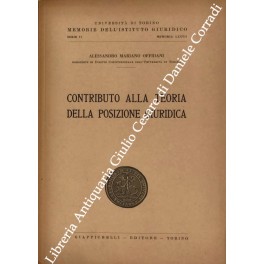 Contributo alla teoria della posizione giuridica