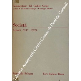 Delle società. Disposizioni generali. Soc. semplici