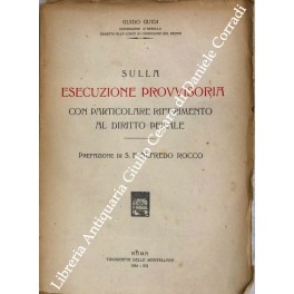 Sulla esecuzione provvisoria