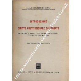 Introduzione al diritto costituzionale comparato.