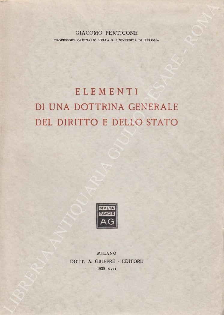 Elementi di una dottrina generale del diritto